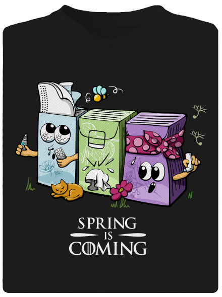 Spring is coming pánské sportovní tričko Black