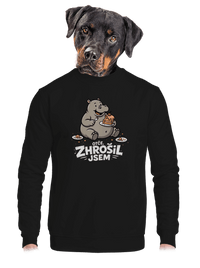 unisex mikina bez kapuce