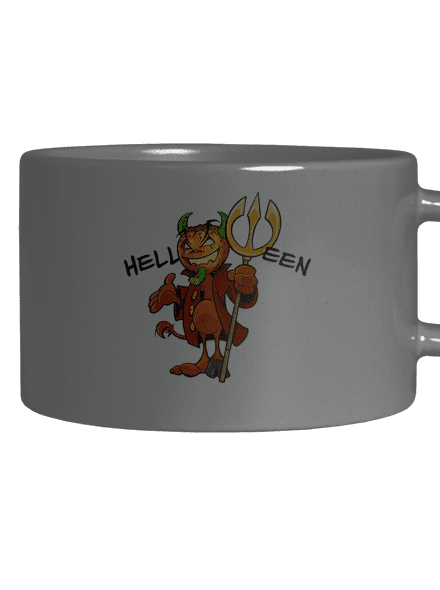 Helloween hrnek makronka Grey Macaron