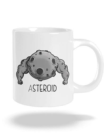 Asteroid velký hrnek White