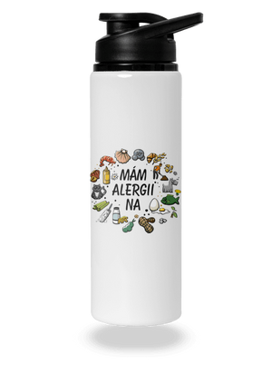 Mám alergii na... + fix lahev na vodu White