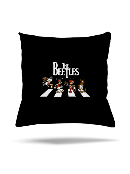 Beatles polštář Black