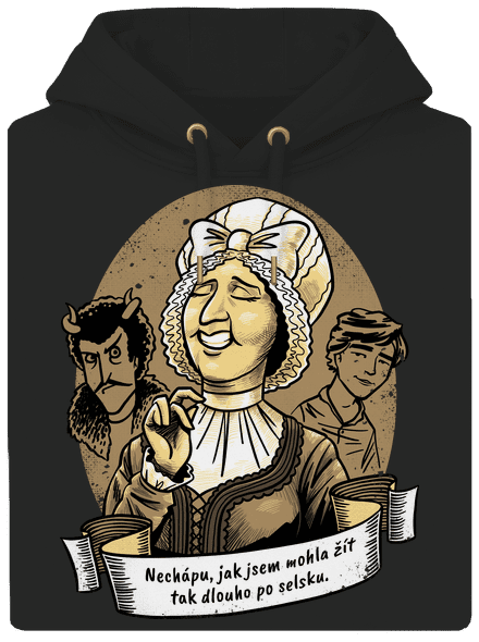 B14: Dorota Máchalová unisex mikina premium Dark Black