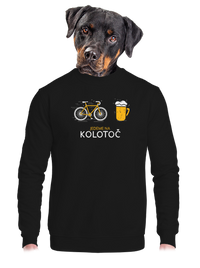 unisex mikina bez kapuce