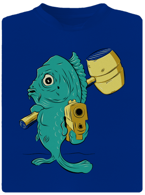 Poslední štědrovečerní pánské sportovní tričko Royal Blue Mal