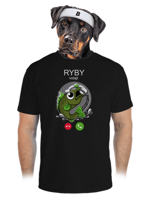Ryby volají pánské sportovní tričko Black