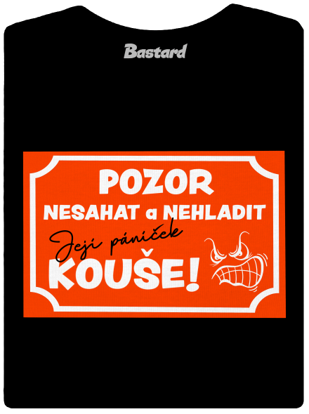 Pozor, nesahat dámské tričko Black