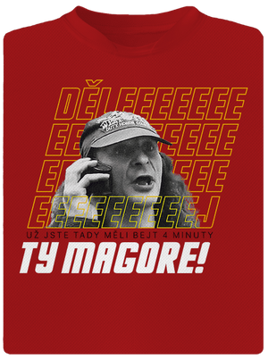 B18: Jiří Kára pánské sportovní tričko Red Mal