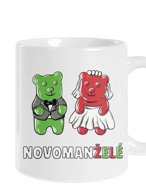 Novomanželé z želé klasický hrnek White