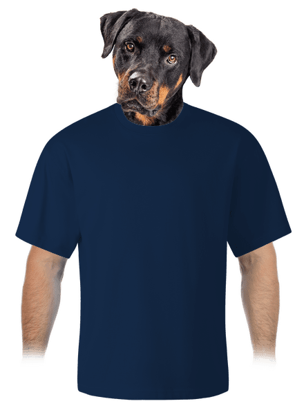 Bez potisku unisex tričko oversized Midnight Blue