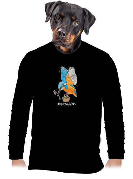 Koledňáček pánské dlouhý rukáv Black