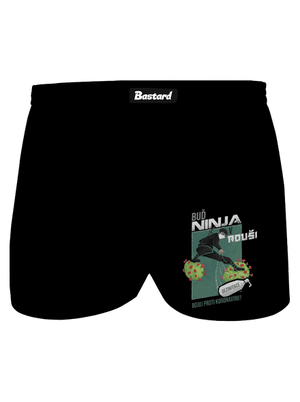 Ninja v rouši pánské trenky Black