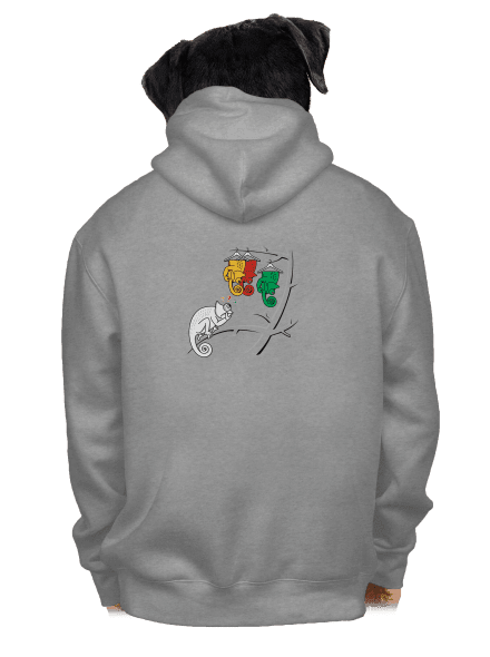 Těžká volba pánská mikina na zip Light Melange