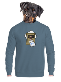 unisex mikina bez kapuce