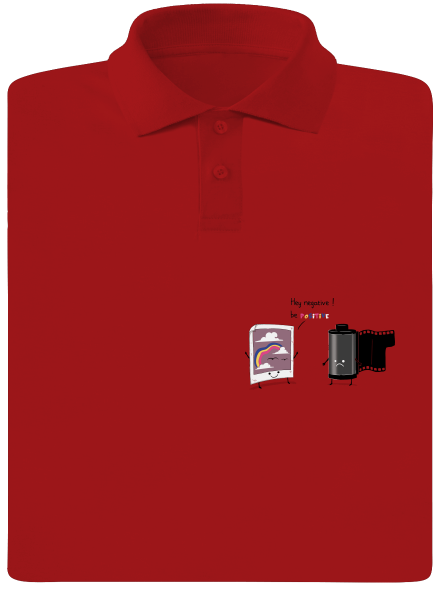 Buď pozitivní pánská polokošile Red Mal