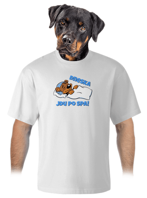 Dneska jdu po spa unisex tričko oversized White