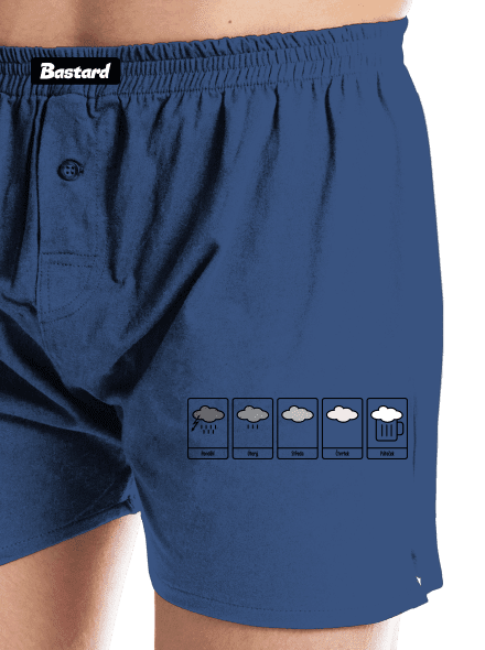 Předpověď počasí pánské trenky Blue