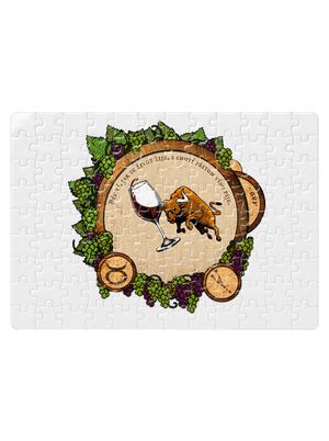 Vinný horoskop: Býk puzzle White