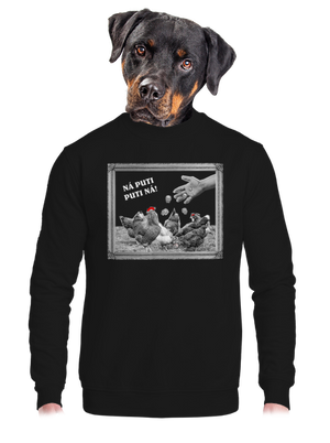 unisex mikina bez kapuce