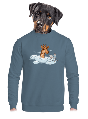 unisex mikina bez kapuce