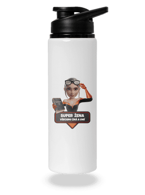 Super máma lahev na vodu White