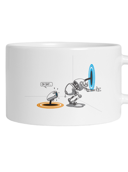 Portal hrnek makronka White