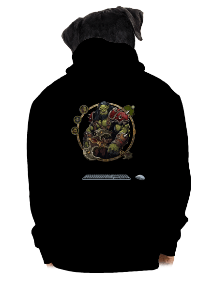 B17: Warcraft pánská mikina na zip Black