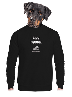 unisex mikina bez kapuce