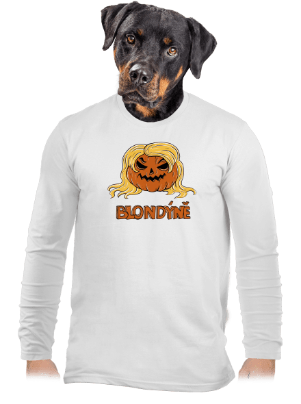 Blondýně pánské dlouhý rukáv White