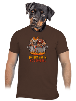 Co Doom dal pánské tričko Brown