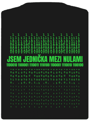 Jednička mezi nulami dámské sportovní tričko Black