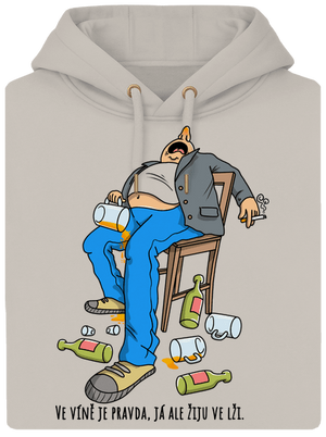 Žiju ve lži unisex mikina premium Pastel Macchiato