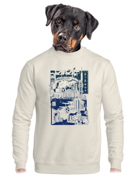 unisex mikina bez kapuce