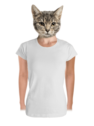 Bez potisku dámské tričko premium White