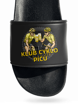 Klub cyklo píčů pantofle Black