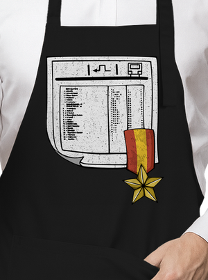 Jízdní řád zástěra Black