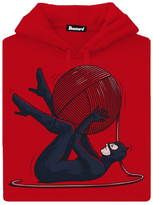 Catwoman pánská mikina klokanka Red