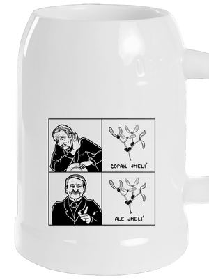 Cimrman: Copak jmelí půllitr White