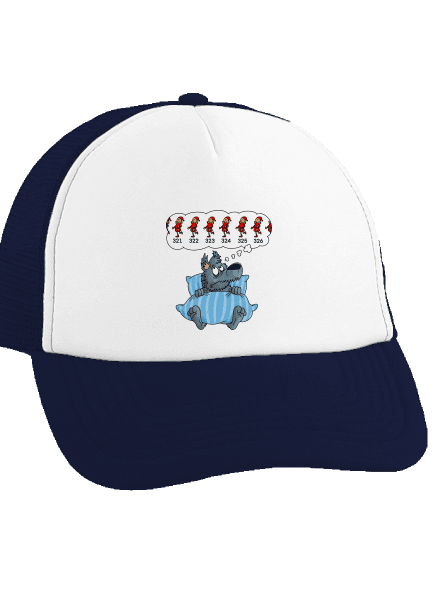 Vlčí nespavost kšiltovka truckerka French Navy cap