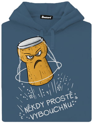 Někdy vybouchnu dámská mikina klokanka Denim