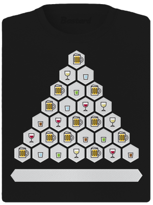 Obrázkový alko kvíz a fix dámské sportovní tričko Black