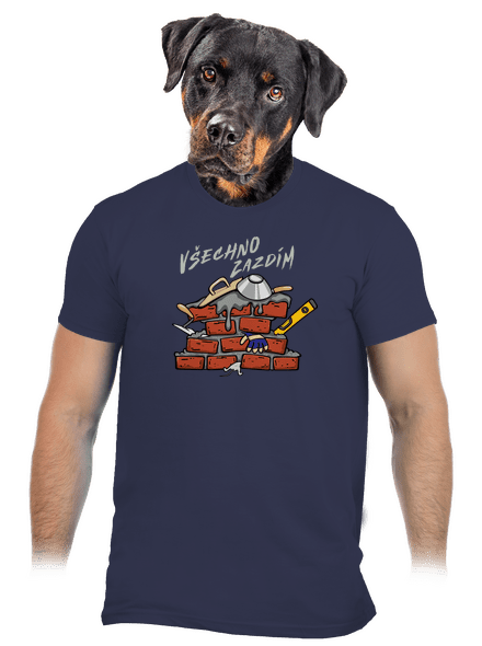 Všechno zazdím pánské tričko Navy Blue