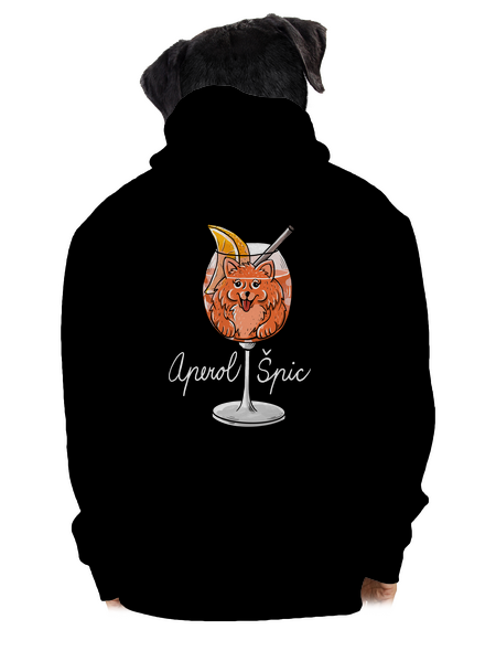 Aperol Špic pánská mikina na zip Black