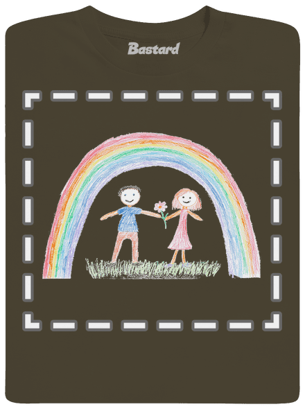 Dětské kresby - nahraj vlastní pánské dlouhý rukáv Urban Khaki