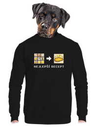 unisex mikina bez kapuce