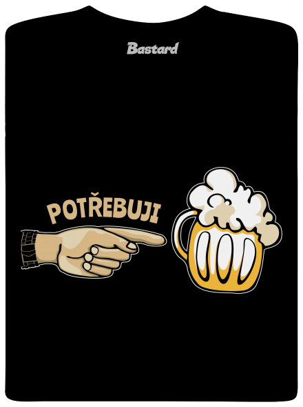 Rodinné potřeby pánské tričko Black