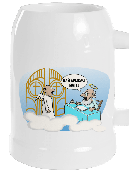 Nebeská aplikace půllitr White