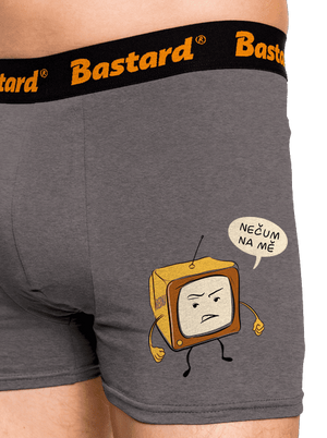 Nečum na mě boxerky Gray Melange