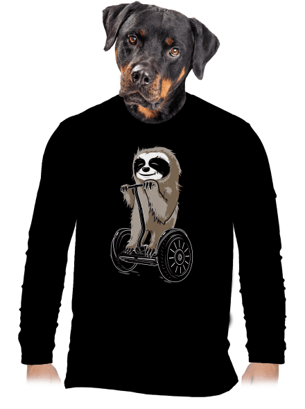 Lenochod pánské dlouhý rukáv Black