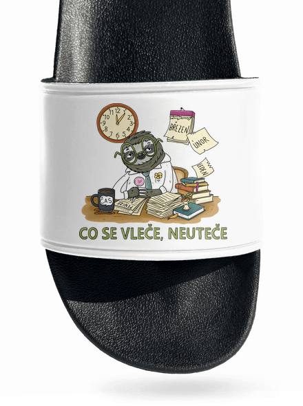 Co se vleče, neuteče pantofle White